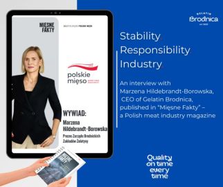 Interview with the CEO of Gelatin Brodnica in "Mięsne Fakty" (Meat Facts)