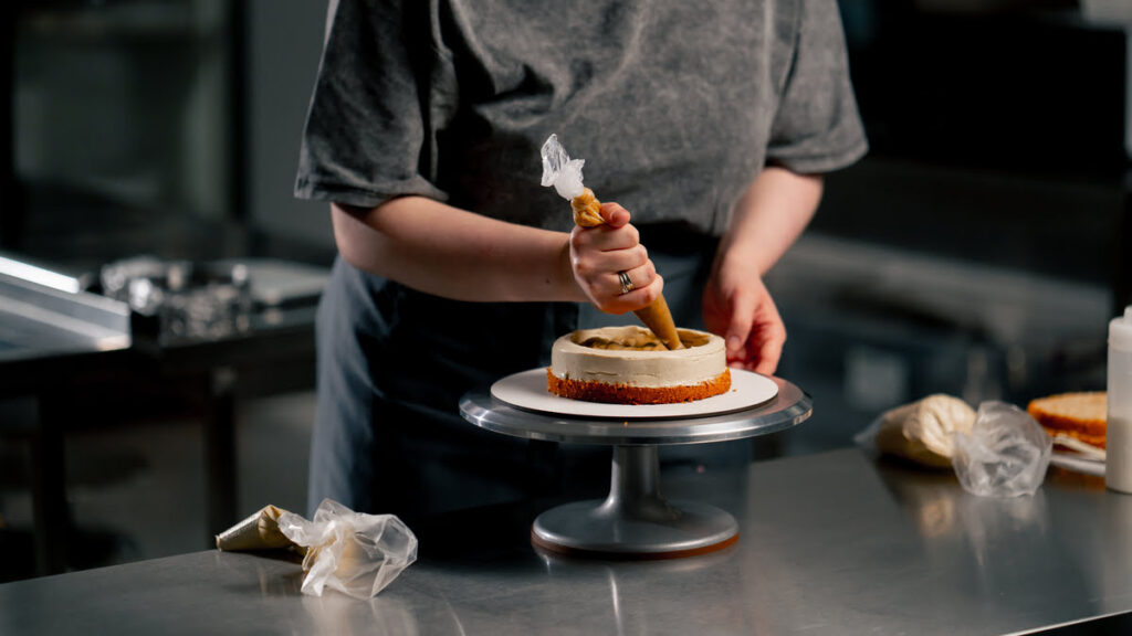 Making a cake